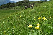 91 Scendiamo a ruota libera attraversando il prato
